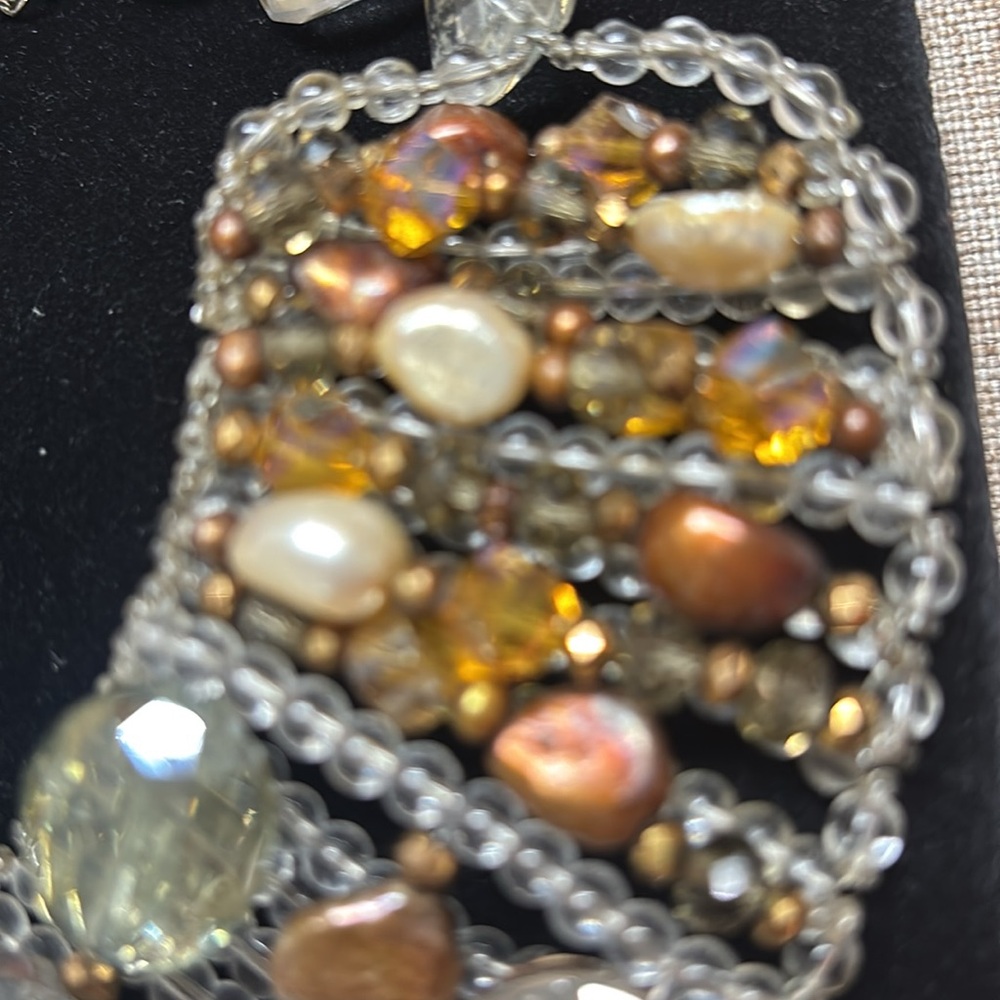 Exquisite Beaded Statement Necklace - image 5